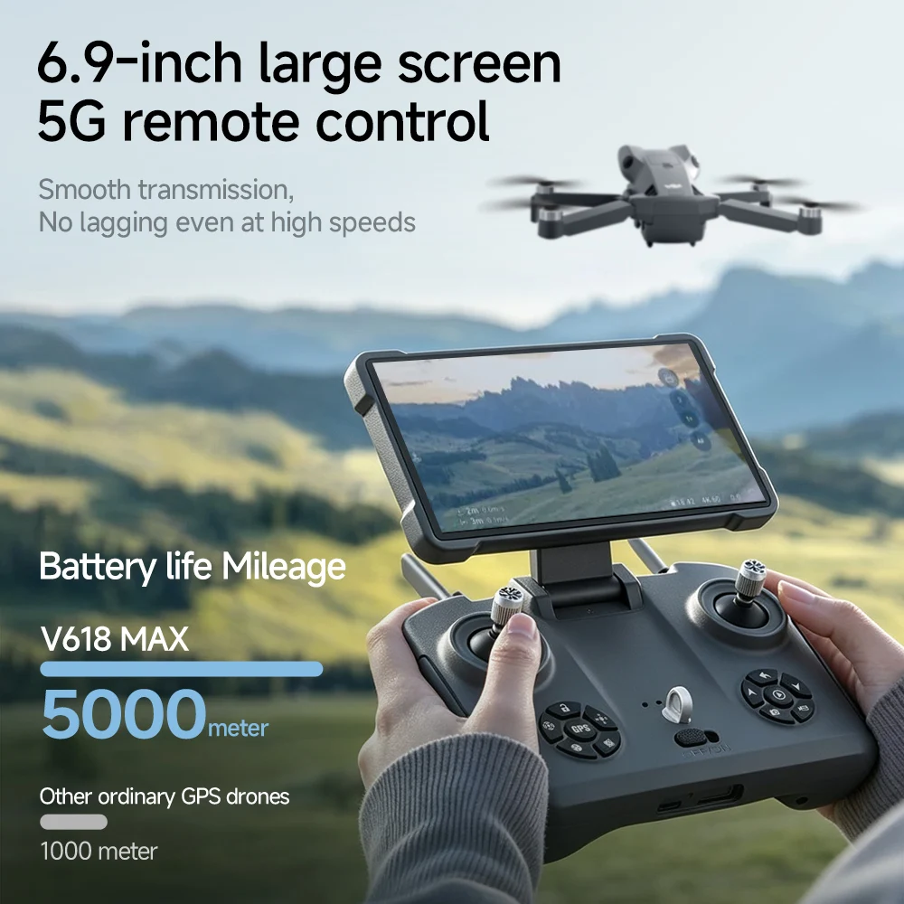 Dron con GPS V618 MAX, Cámara  - Drone Gps Mount reseña y precio